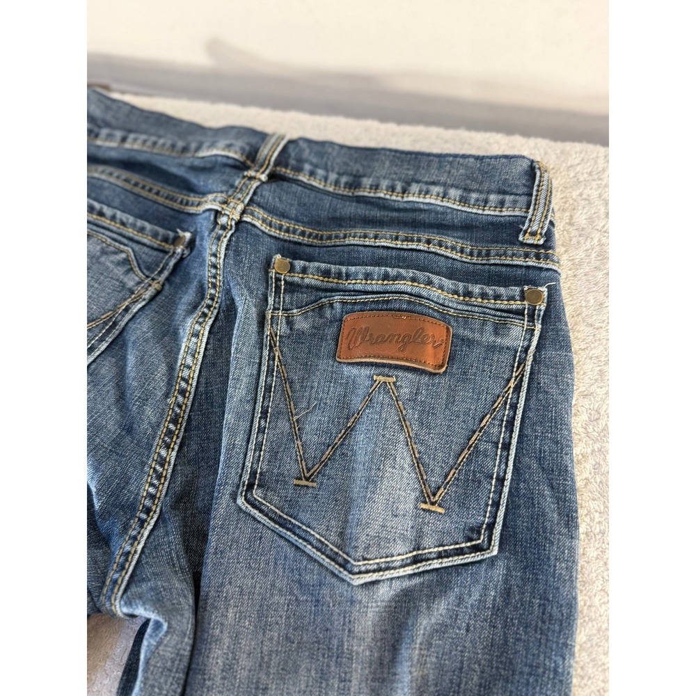 Wrangler Retro Slim Boot Jeans Medium Wash Denim Pants Womens 29x34 - Picture 9 of 13